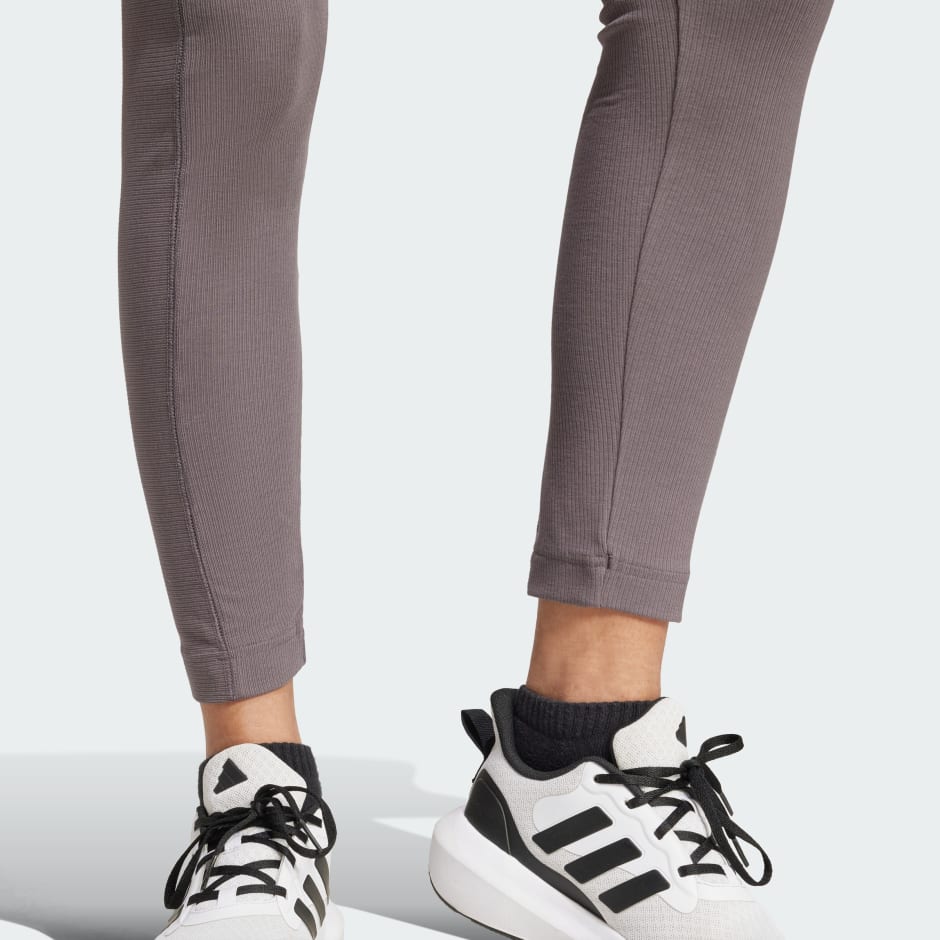 CLOTHING - ALL SZN Rib High-Waist 7/8 Leggings - Grey
