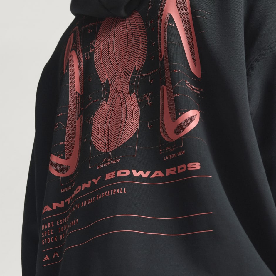 Majica s kapuljačom Anthony Edwards Schematic