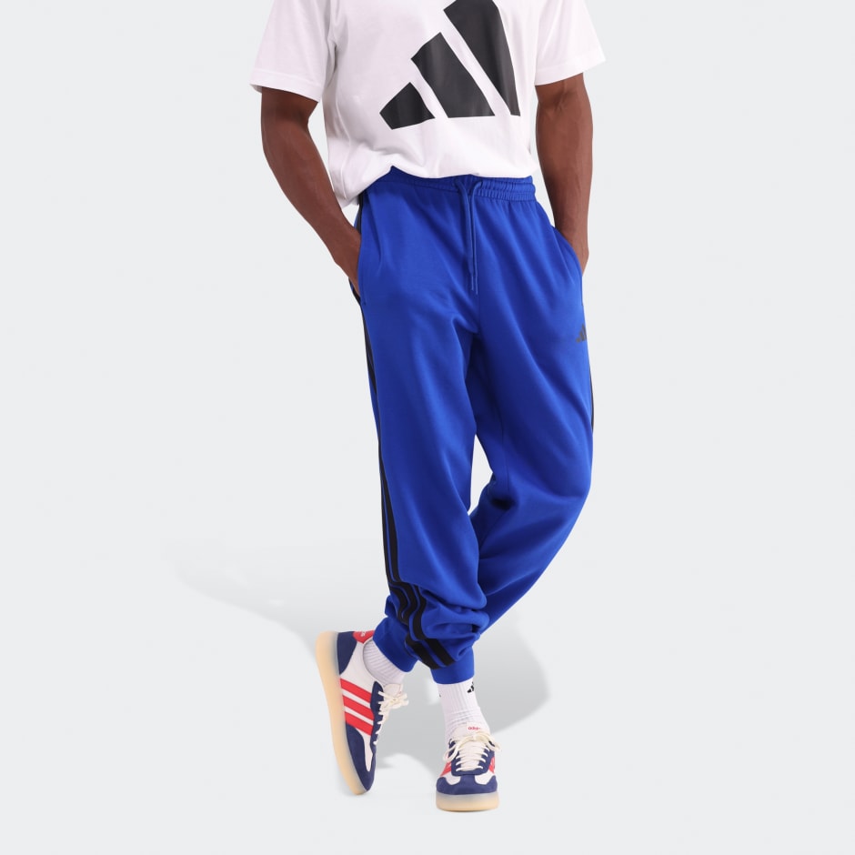 Essentials 3-Stripes Fleece Joggers