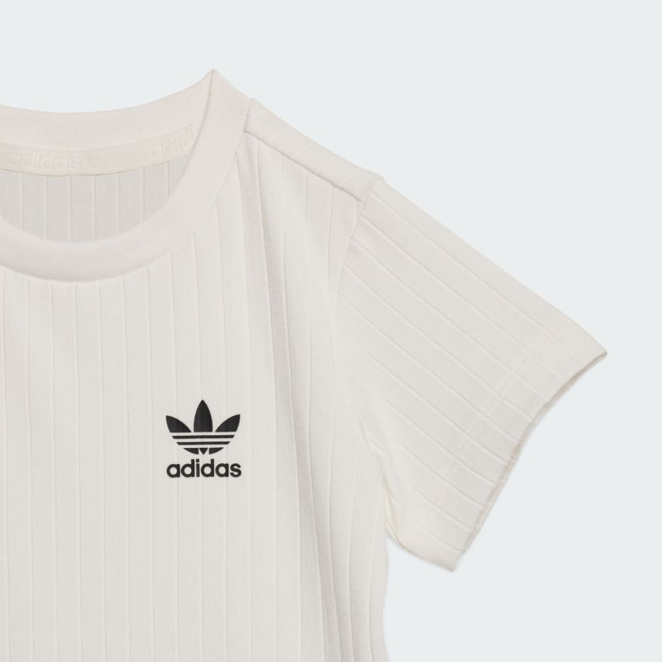 REGULAR WIDE RIB SHORT T-SHIRT SET