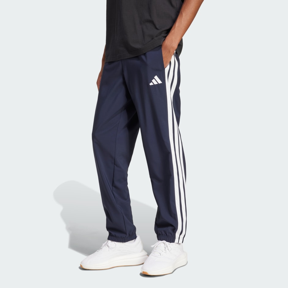 Essentials Elasticated Cuff Woven 3-Stripes Pants