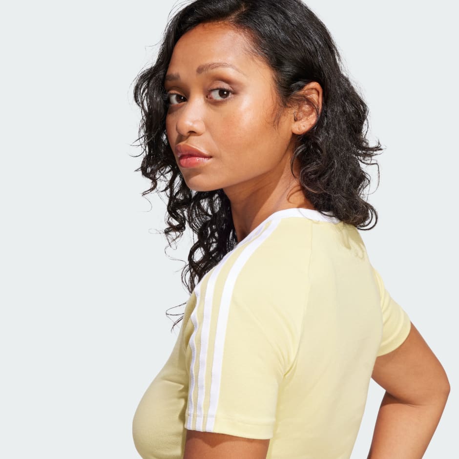 Tricou Baby Tee cu 3 dungi