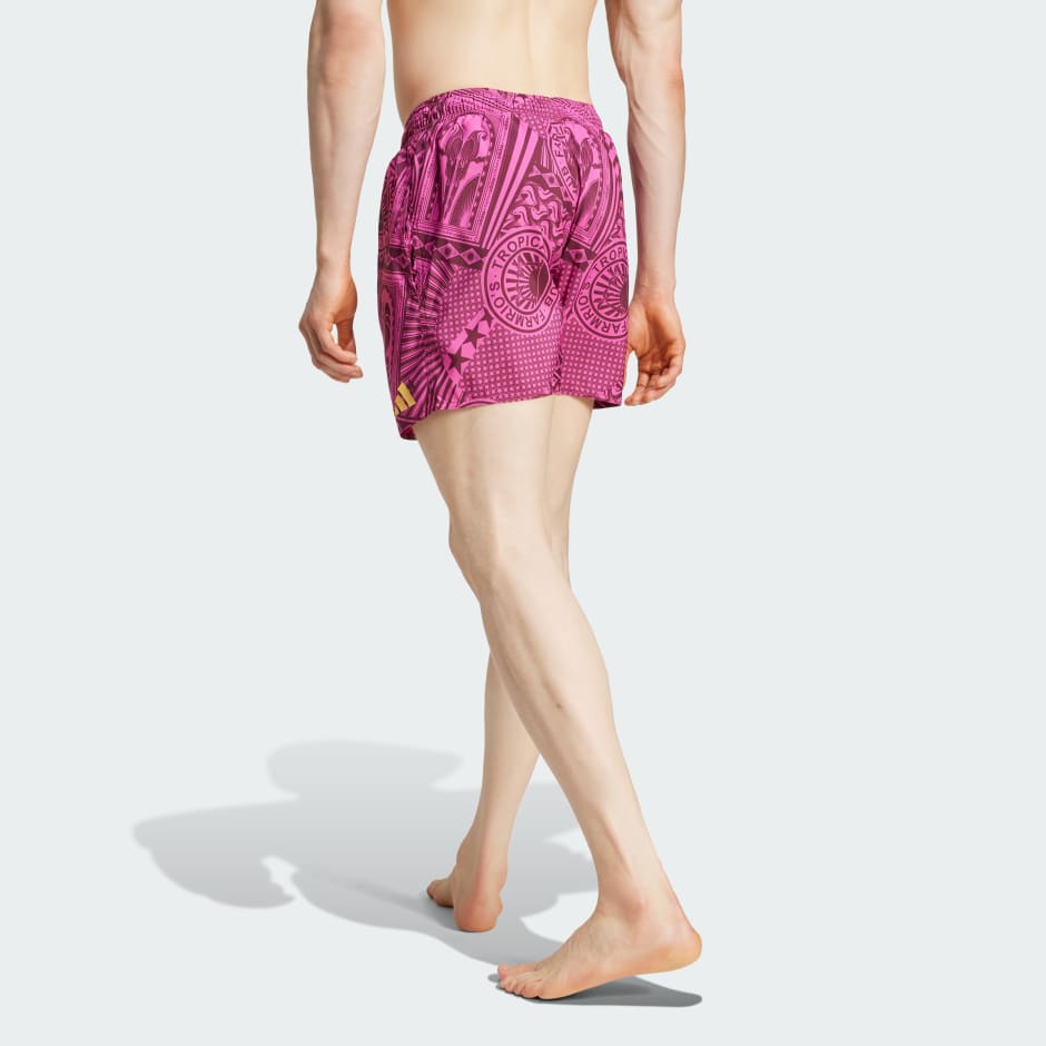 adidas x FARM 3-Stripes Swim Shorts 5-Inch