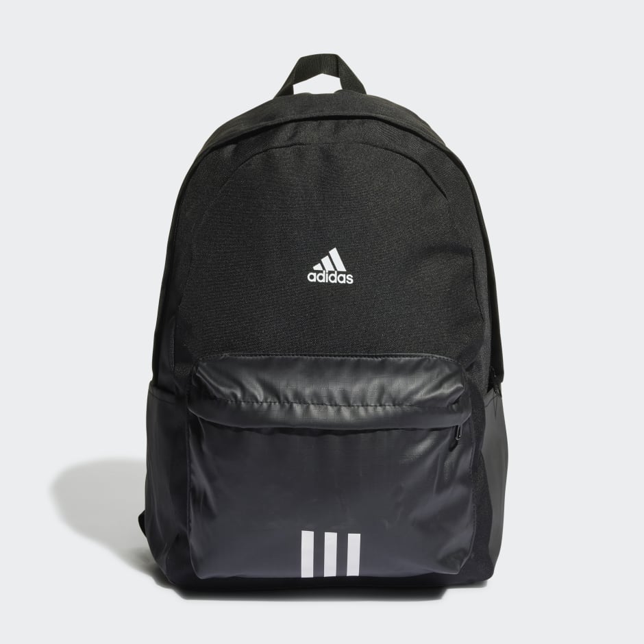 adidas Classic Badge of Sport 3-Stripes Backpack - Black | adidas QA