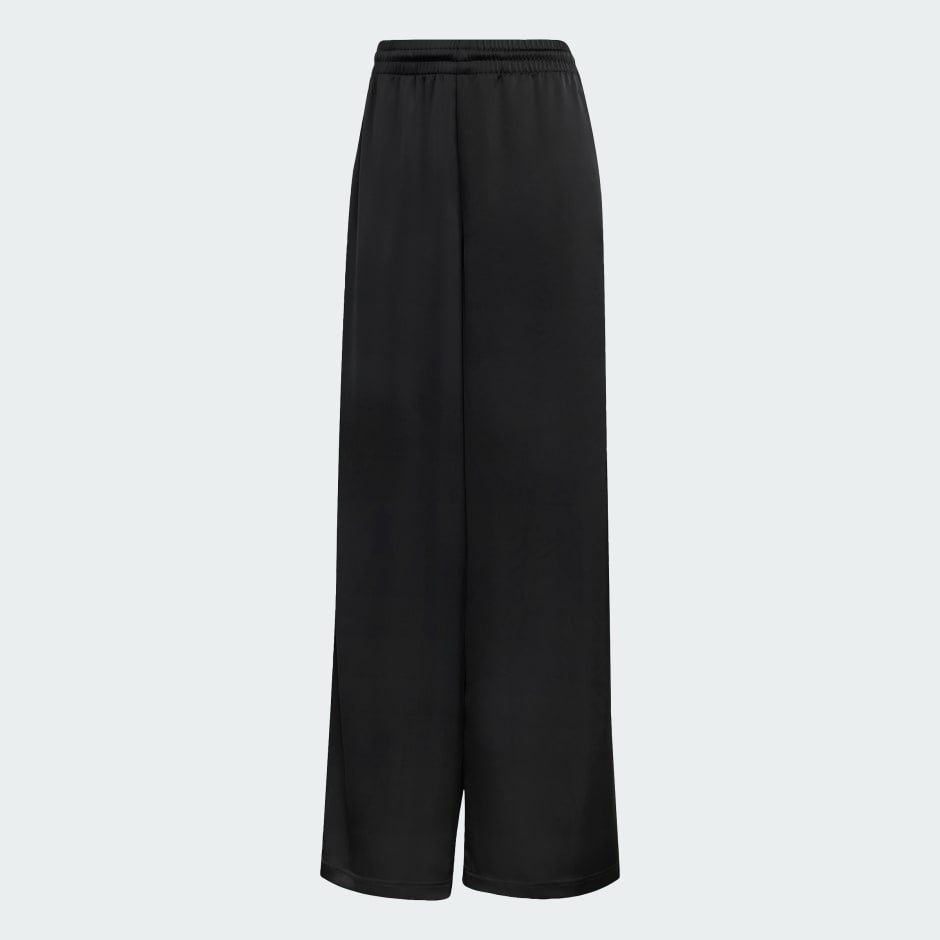 adidas Originals Satin Wide Leg Pants Ruffle 3-Stripes