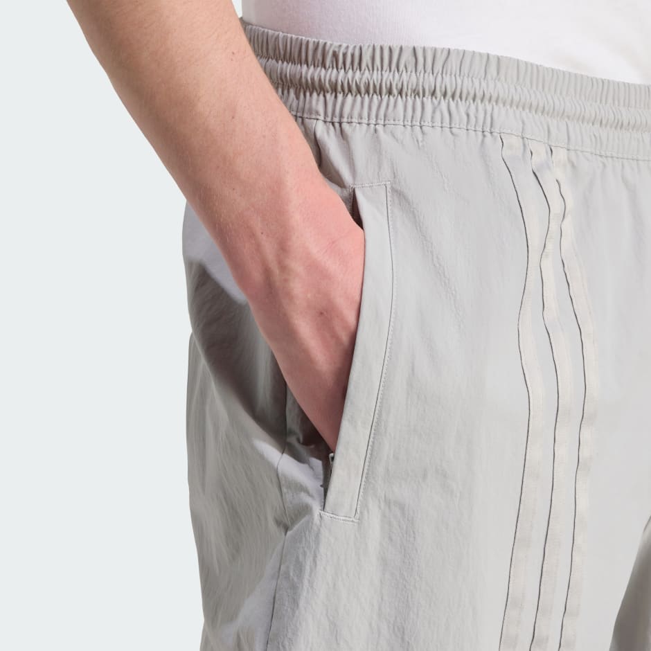 بنطال فضفاض محبوك بخطوط أمامية