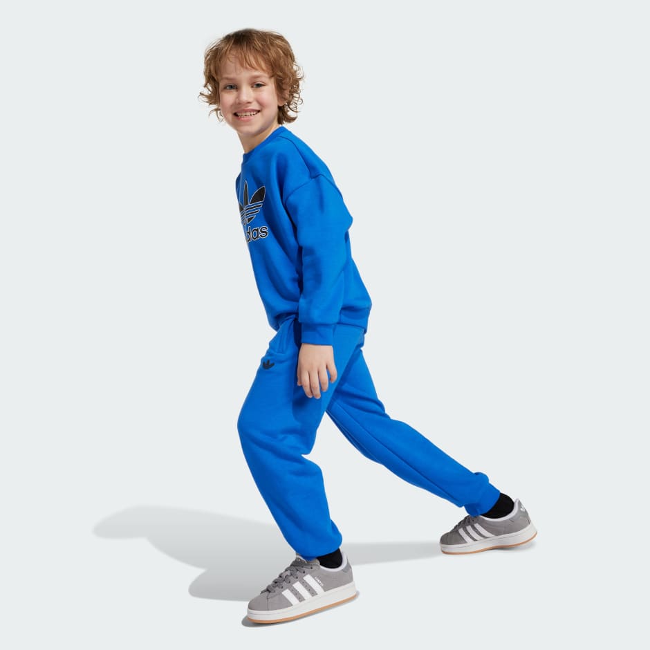 Set pentru copii cu bluză cu guler rotund