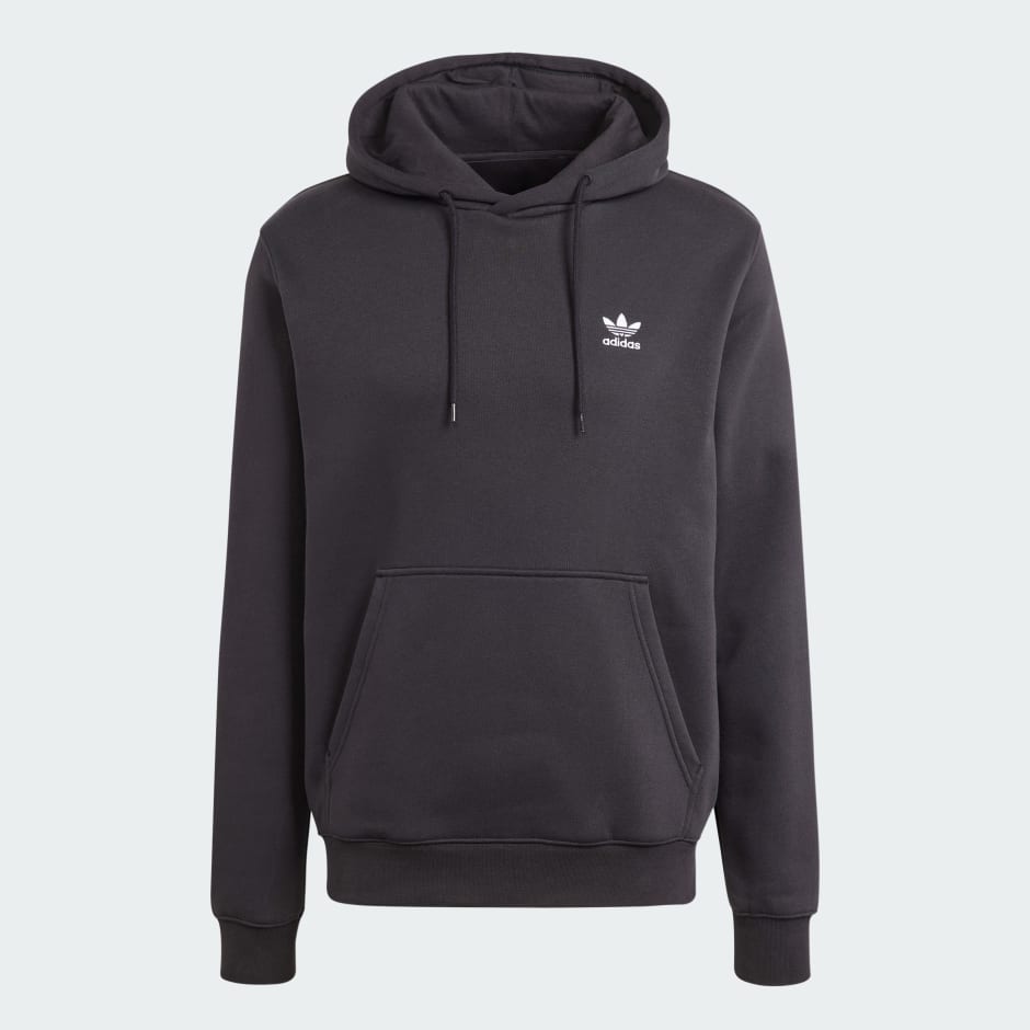 Adidas trefoil pullover outlet hoodie in black