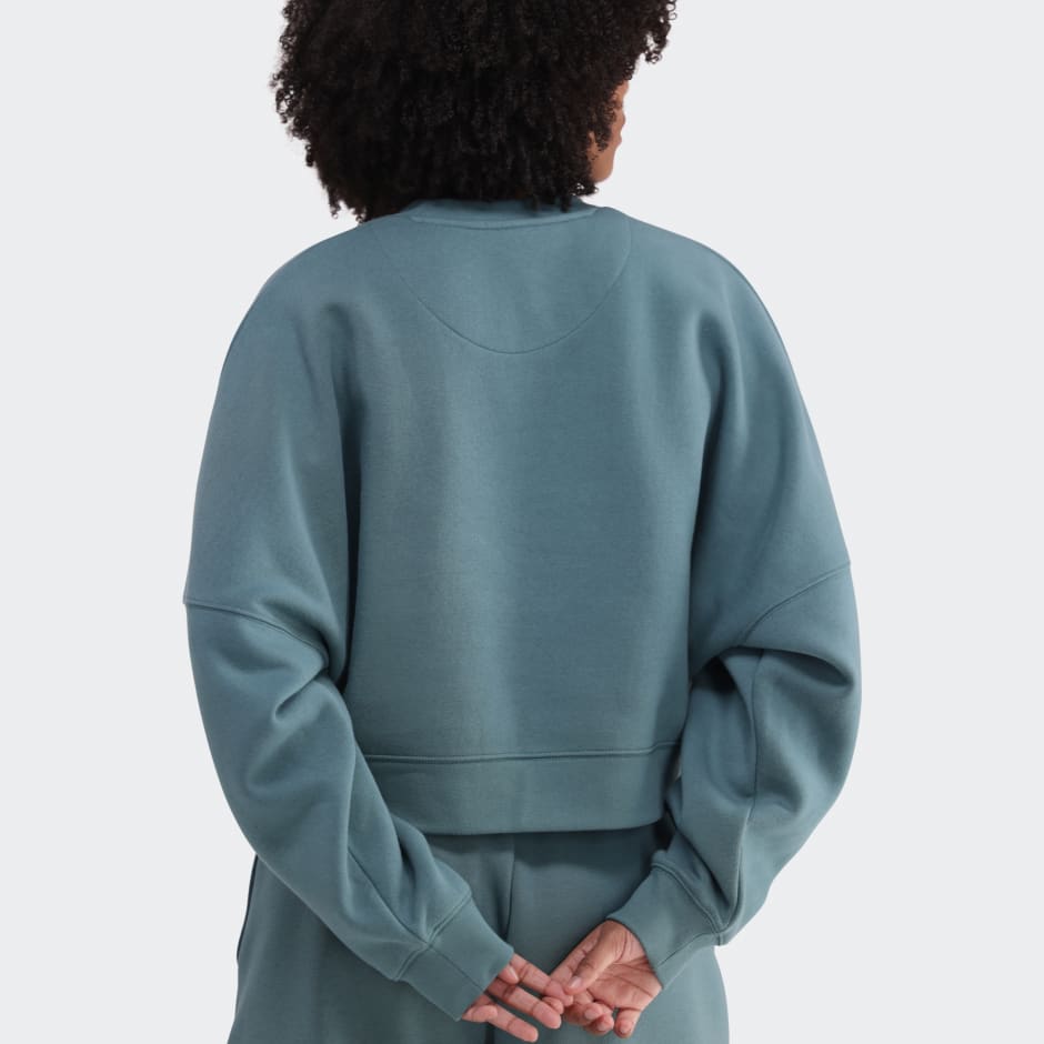 Clothing - Essentials Fleece Long Oversized Crew Sweatshirt