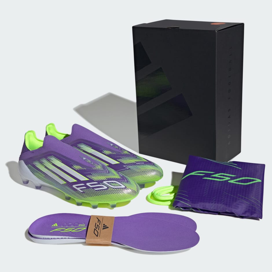 Ghete F50 Elite fără șireturi, pentru gazon artificial