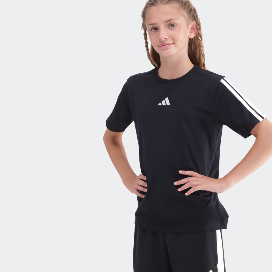 Essentials 3 Stripe Tee Kids