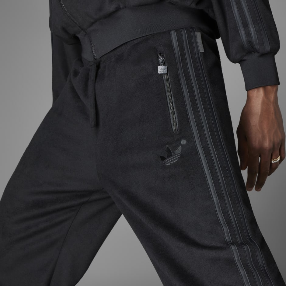 Black/Blue/ Adidas Track Pants