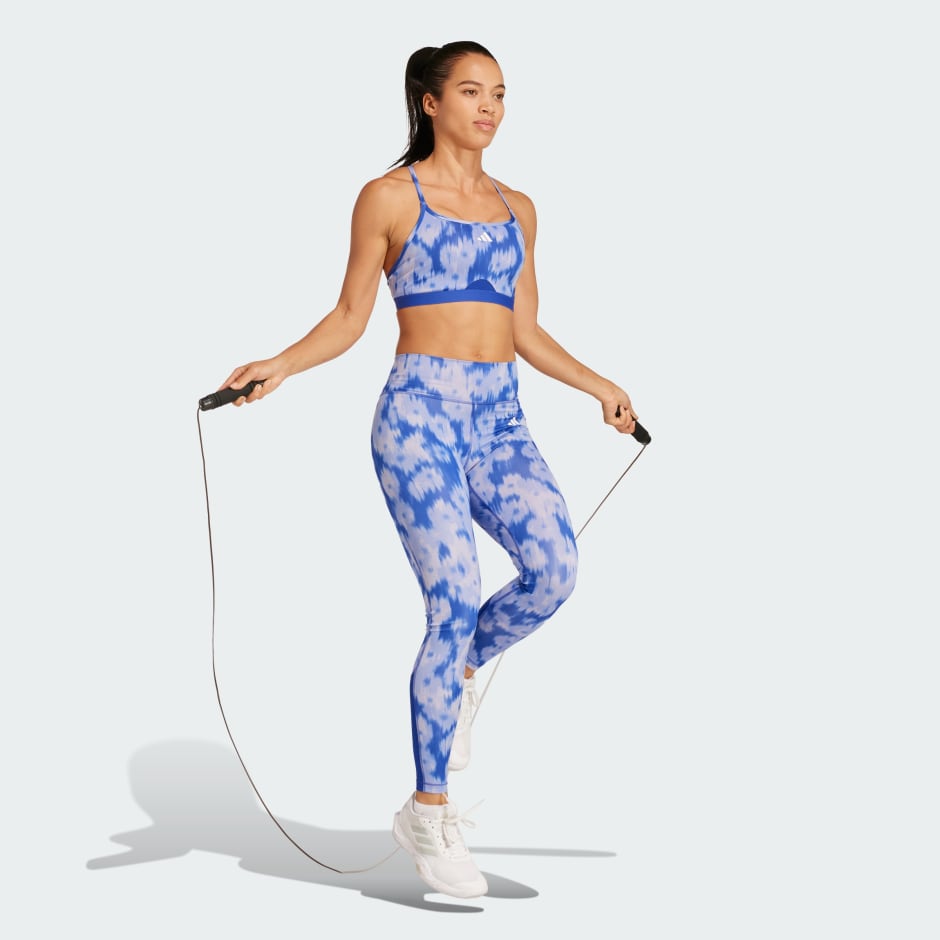 Aeroreact Training Essentials Light-Support Allover Print Bra