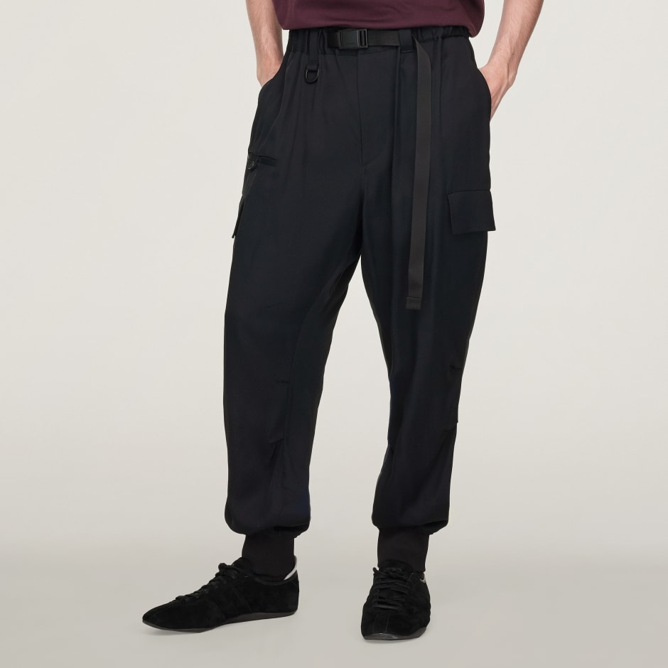 Y-3 Rayon Twill Cuffed Pants