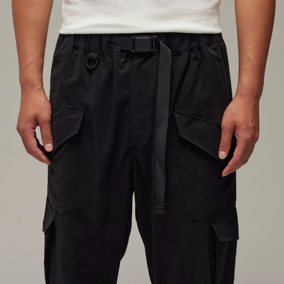 Y-3 M BINDING CARGO PANTS S 黒 2018AW Y 3 CARGO STYLE PANT BLACK NEW SEASON PARLOUR X ONLINE