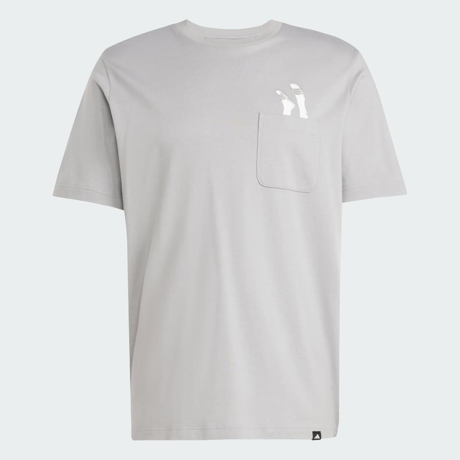 Tricou cu buzunar și imprimeu Lounge Slides