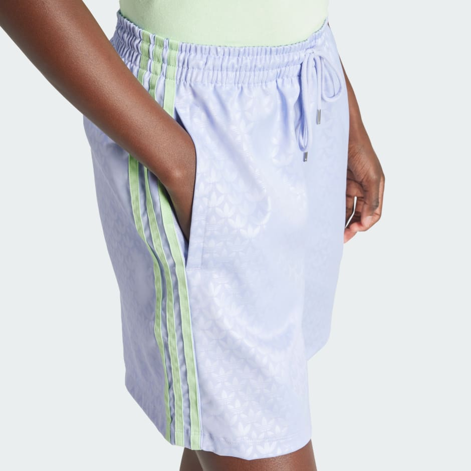 Fashion Monogram Satin Shorts