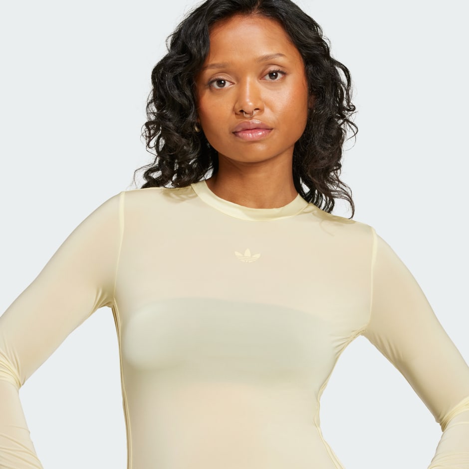 Adicolor Sheer 3-Stripes Long Sleeve Tee