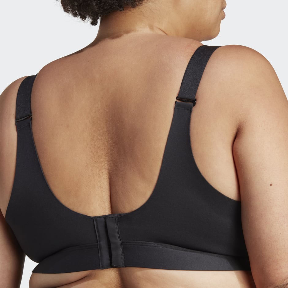 adidas Tailored Impact Luxe Training High-Support Bra (Plus Size) - Black |  adidas India