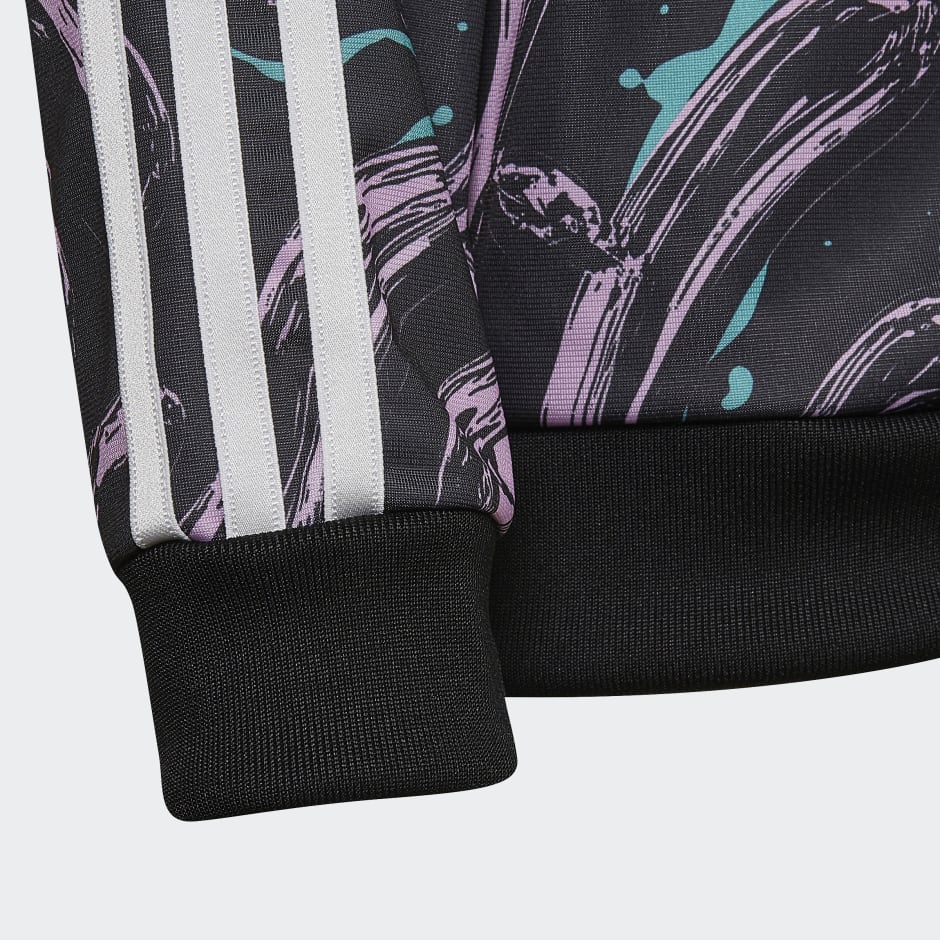 Clothing - Allover Print SST Track Jacket - Black | adidas South Africa