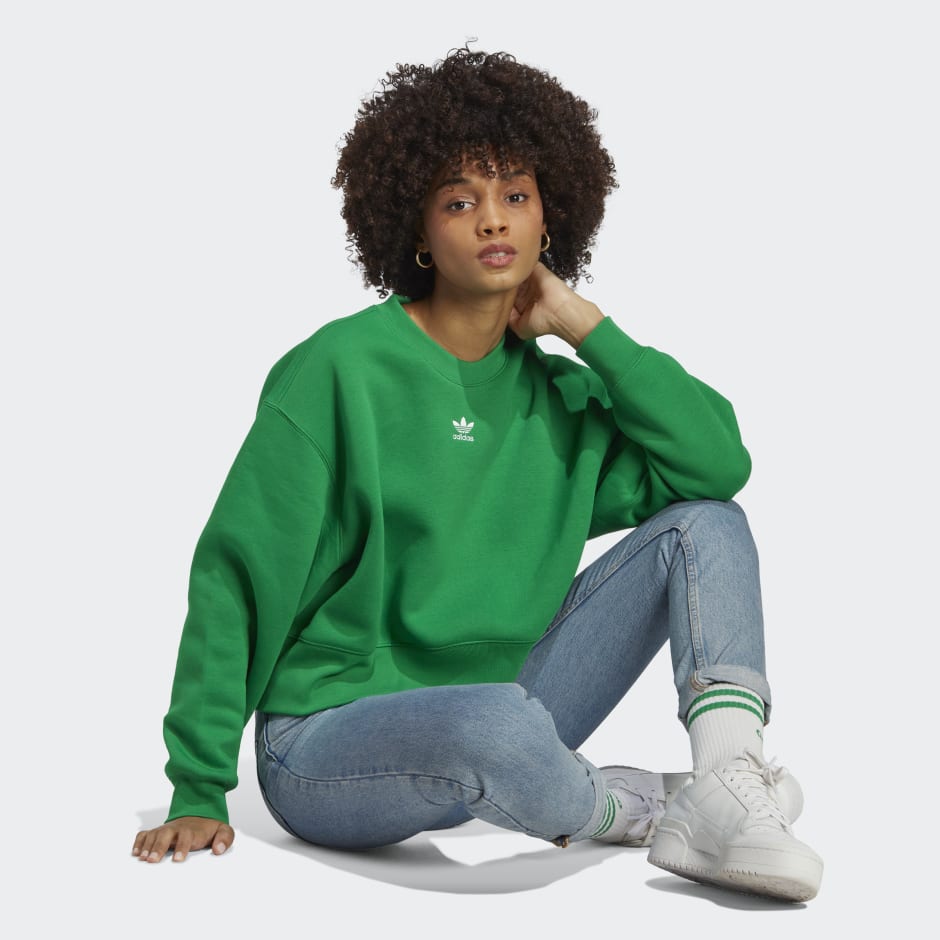 Monumentaal tijger Onderling verbinden Women's Clothing - Sweatshirt - Green | adidas Kuwait