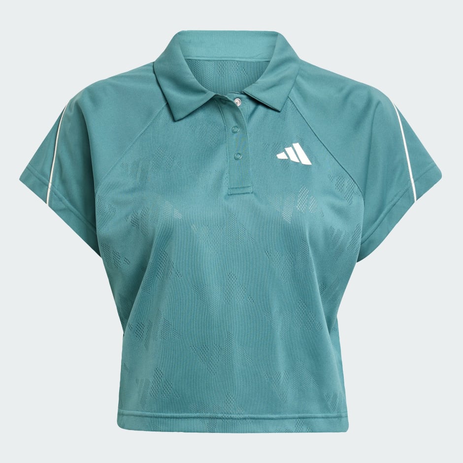 Tricou polo Stadium din jacard, inspirat din tenis, cu 3 dungi