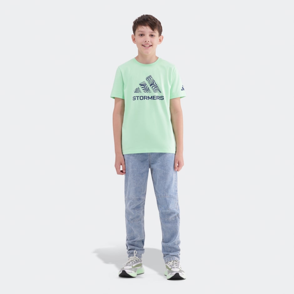 DHL Stormers Junior Graphic Tee Lime Burst