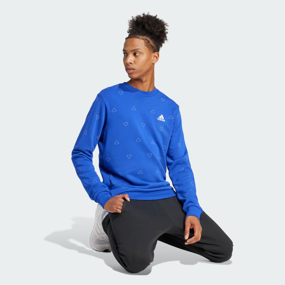 Seasonal Essentials Monogram Graphic Crew Sweatshirt