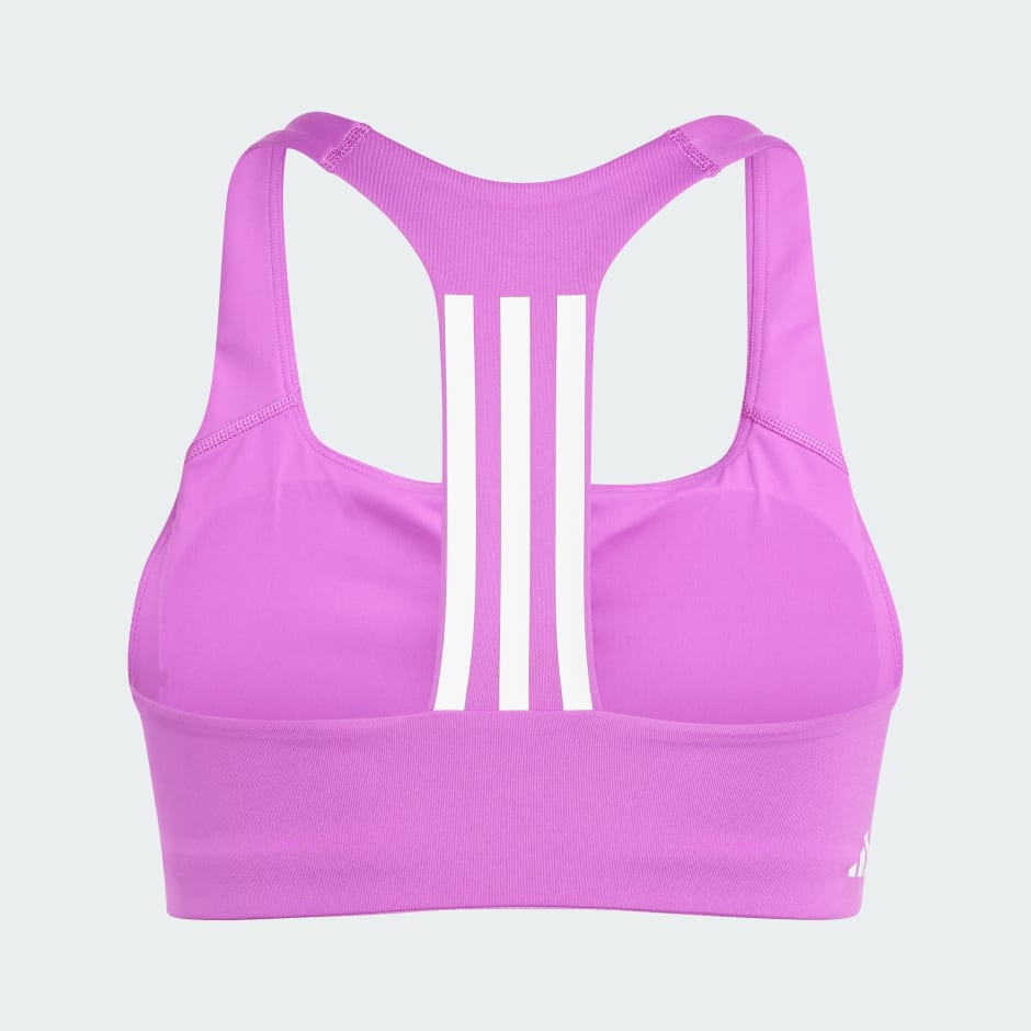 Powerimpact Training Medium-Support 3-Stripes Bra