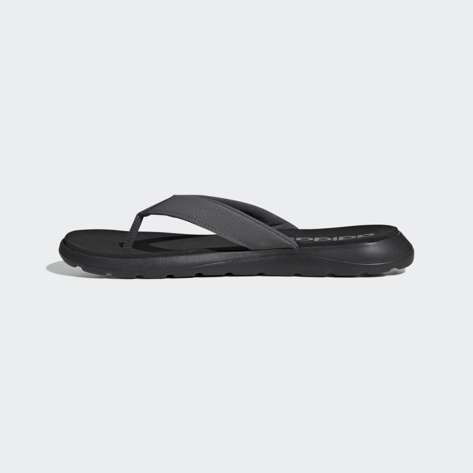 Men's Shoes - Comfort Flip-Flops - Black | adidas Qatar