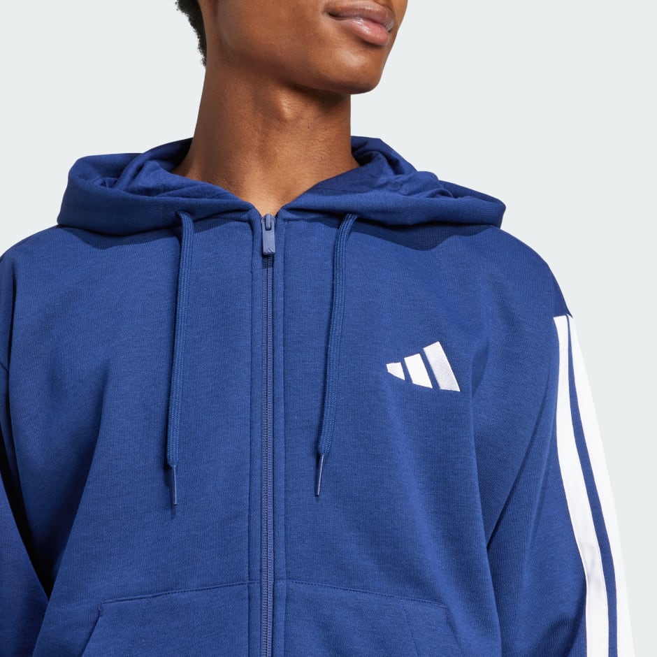 Essentials 3-Stripes Fleece Hoodie