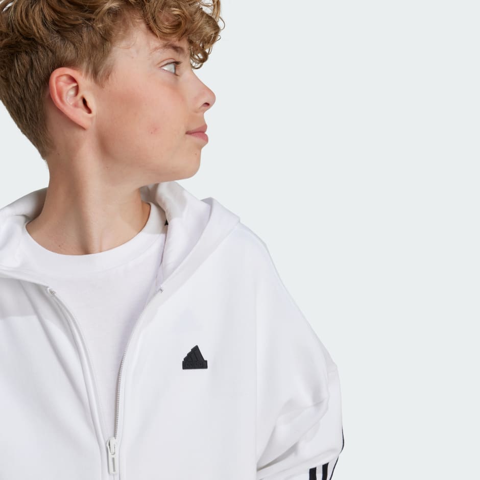 سترة Future Icons 3-Stripes Full-Zip Hooded Track