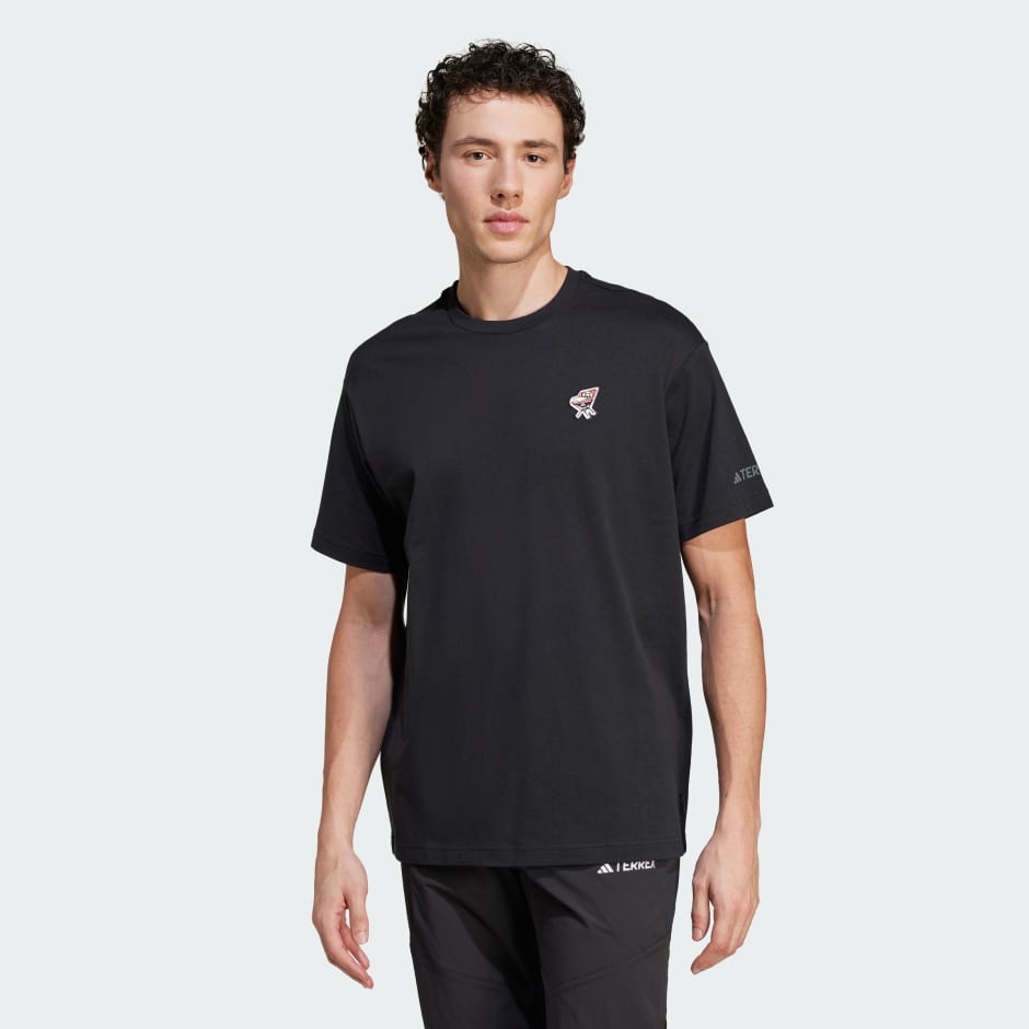 【COLOR iN ID】Dot High Short Sleeve Tee Graphic Patch Short Sleeve Polygiene Tee 230 GSM - Black