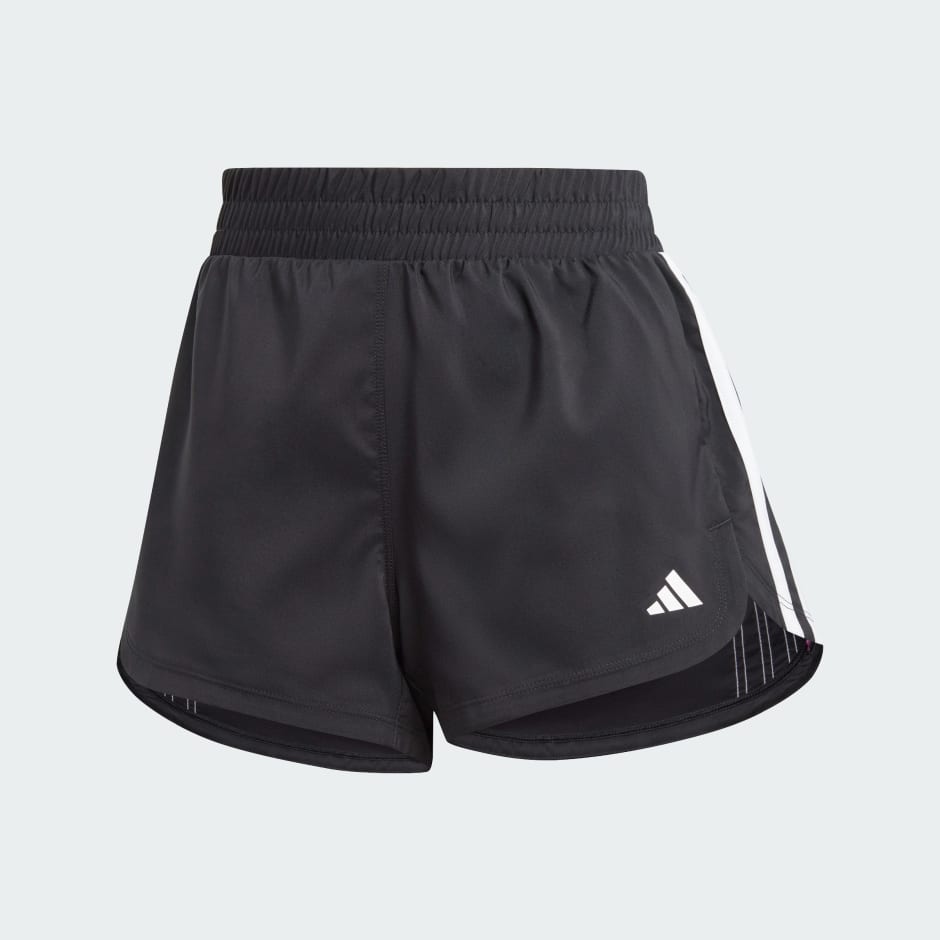 Pacer Training 3-Stripes Woven Mid-Rise Shorts