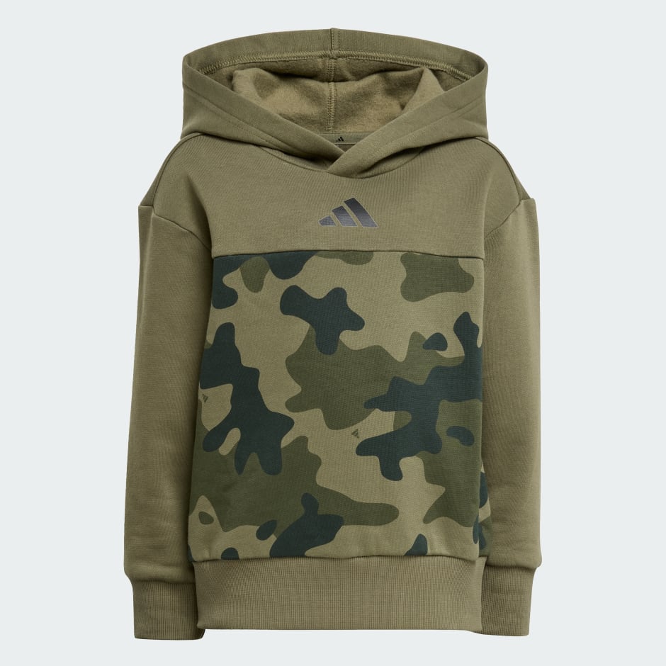 Set jogger din fleece Seasonal Essentials cu imprimeu camo pentru copii