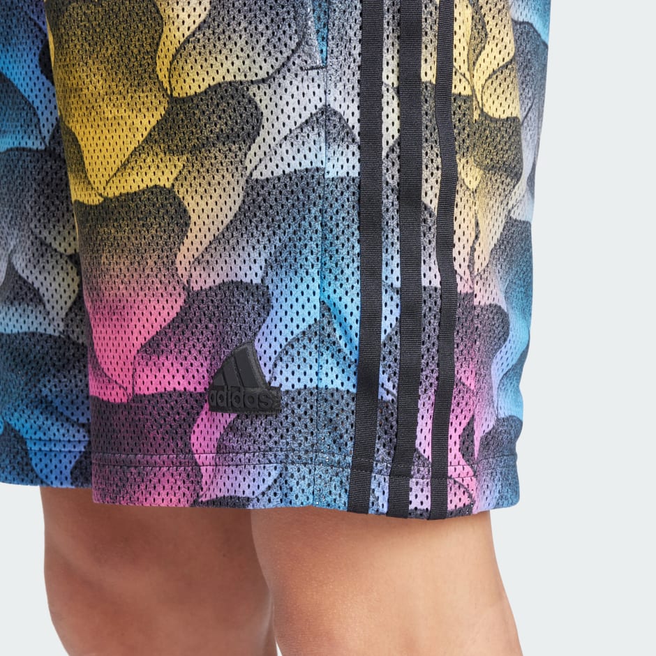 Tiro Allover Print Mesh Shorts