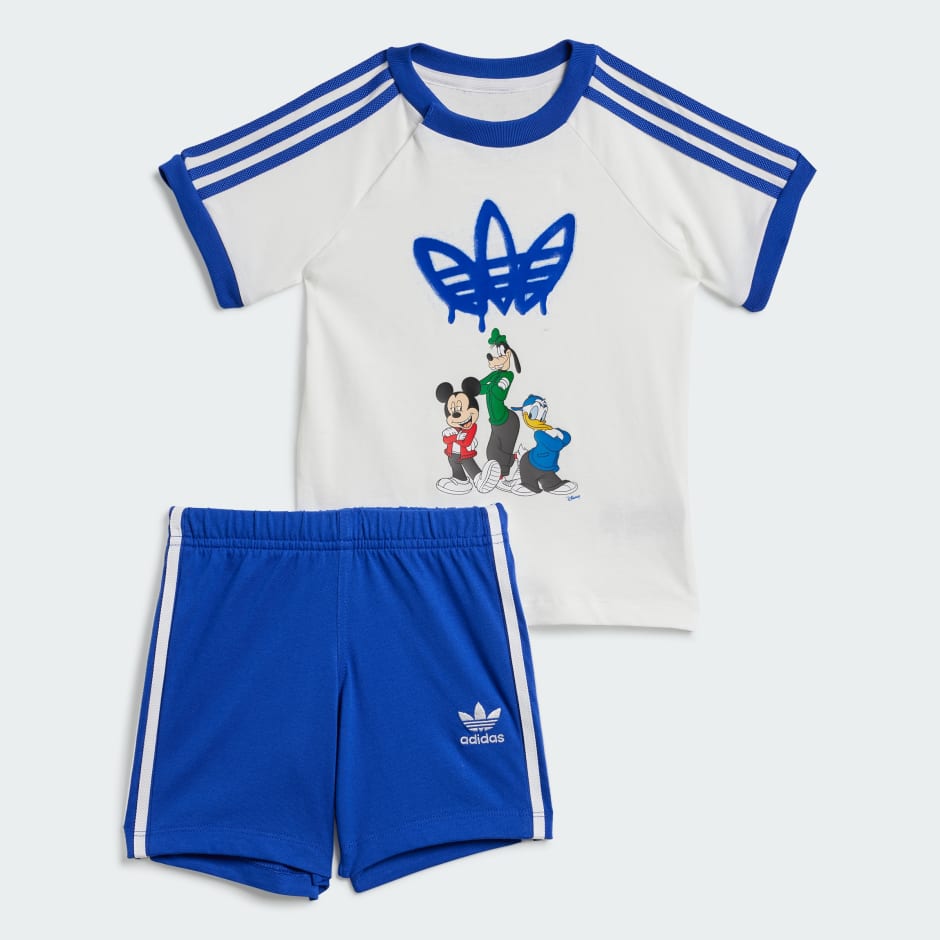 طقم للأطفال adidas x Disney Mickey Mouse Shorts Tee