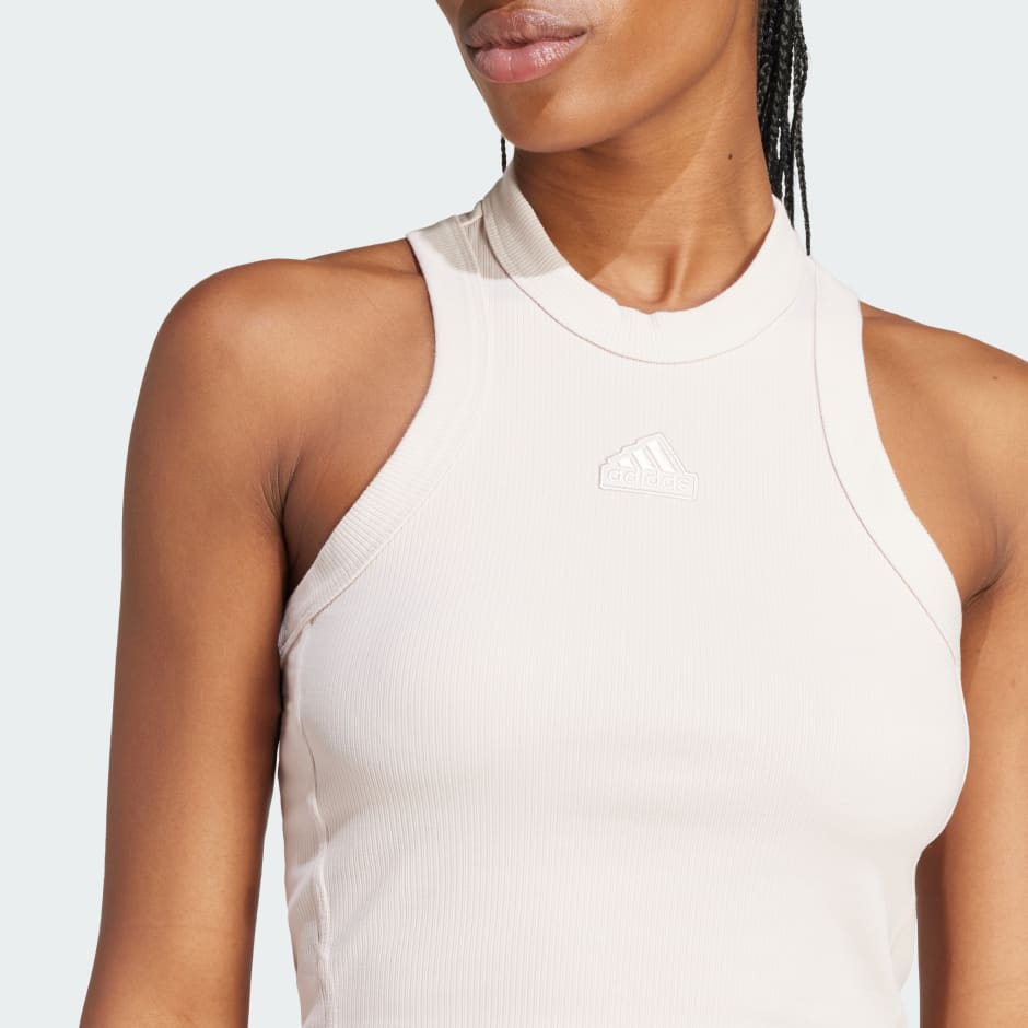 Lounge Ribbed Crop Tank Top