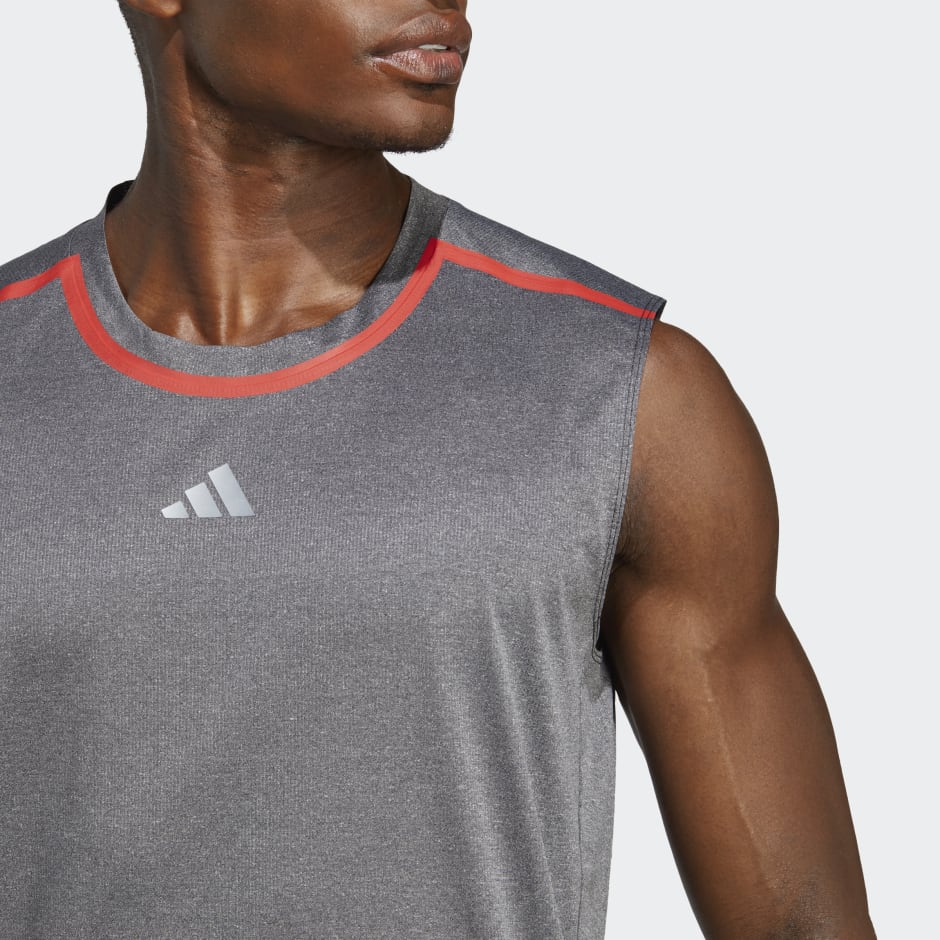 Men's Clothing - Teach Not Preach Workout Tank Top - Black adidas