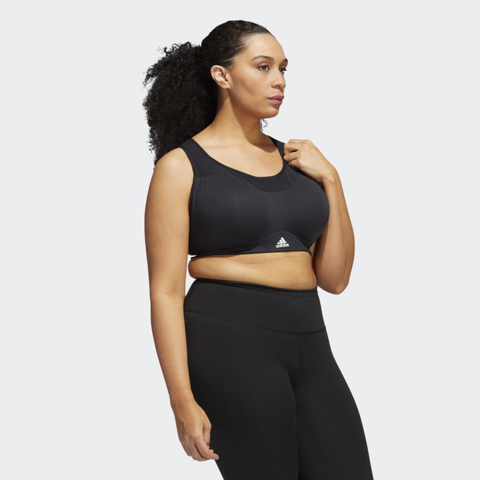 Adidas Plus Size Women's Ultimate Zip Up Training Running Sports Bra 40E $65