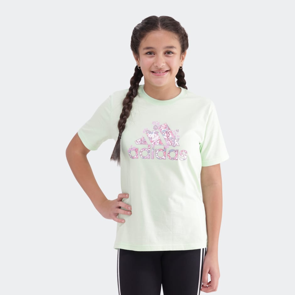 Floral Badge of Sport Graphic T-Shirt