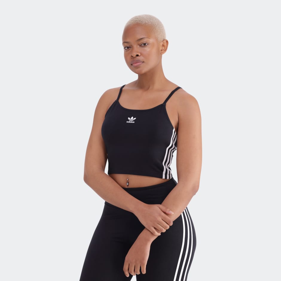 Adicolor 3-Stripes Crop Long-Sleeve Top