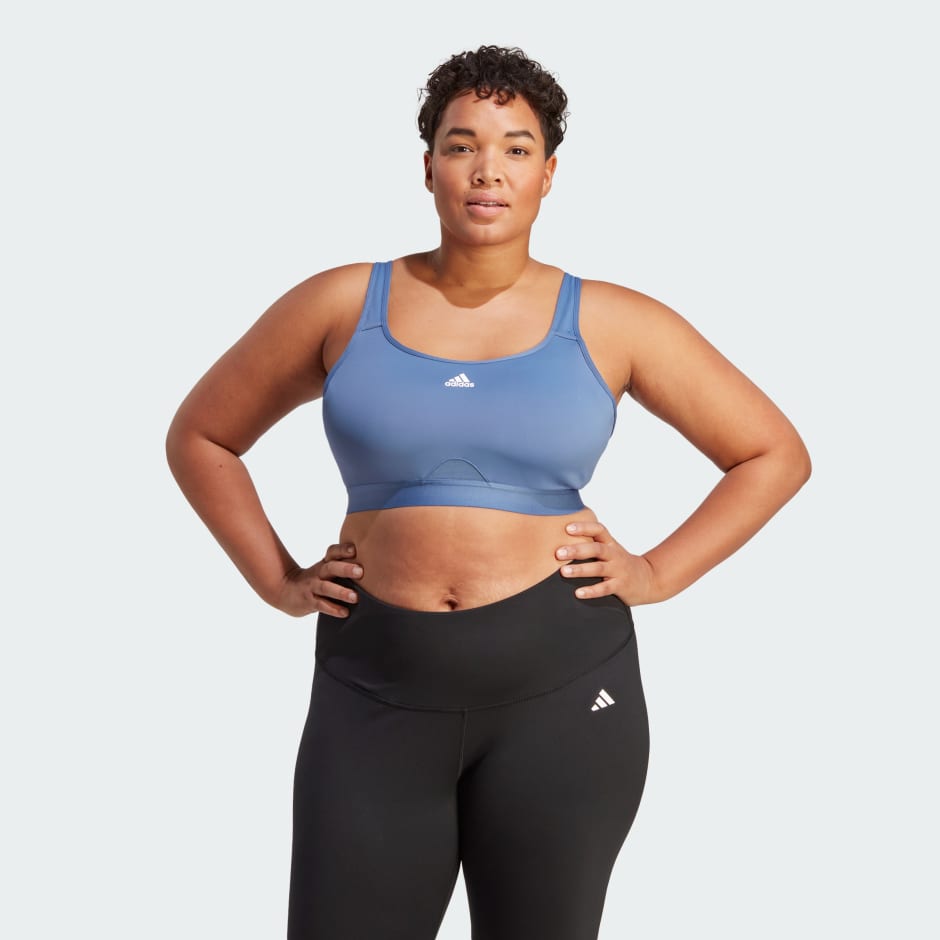 adidas Brassière adidas TLRD Move Training Maintien fort (Grandes tailles)  - Bleu