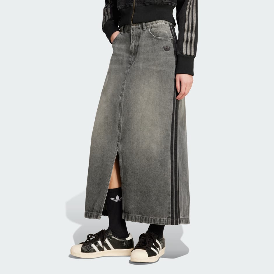 Adicolor 3-Stripes Denim Pencil Skirt