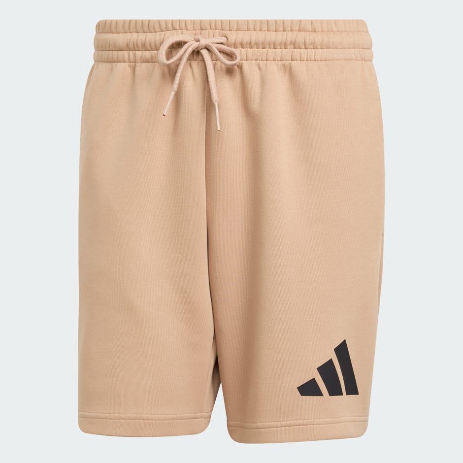 Clothing - Future Icons 3 Bar Logo Shorts - Brown | adidas Oman
