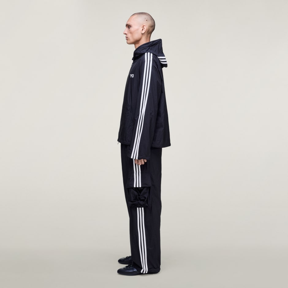 Y-3 NYLON WIRED 3 STRIPES TRACK TOP