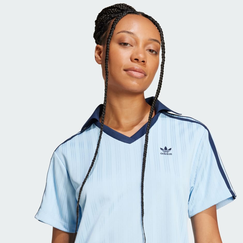 Adicolor Football Jacquard V-Neck Dress