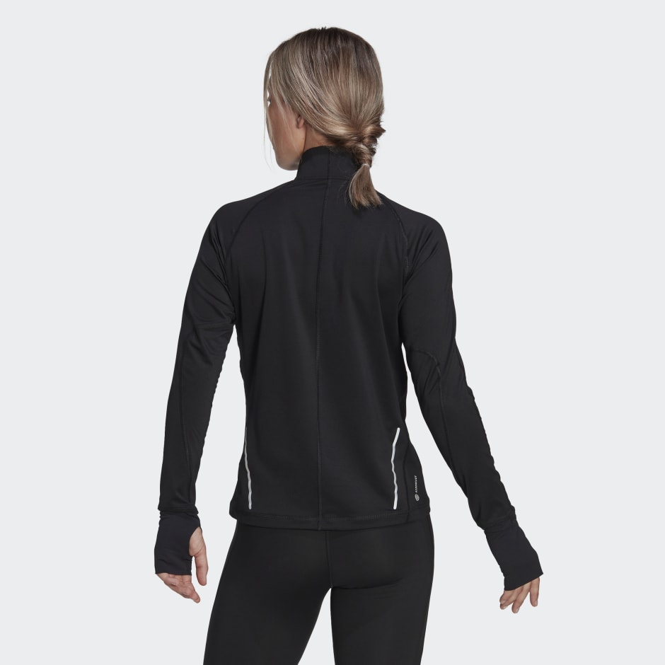 Fast Running Half-Zip Long Sleeve Top
