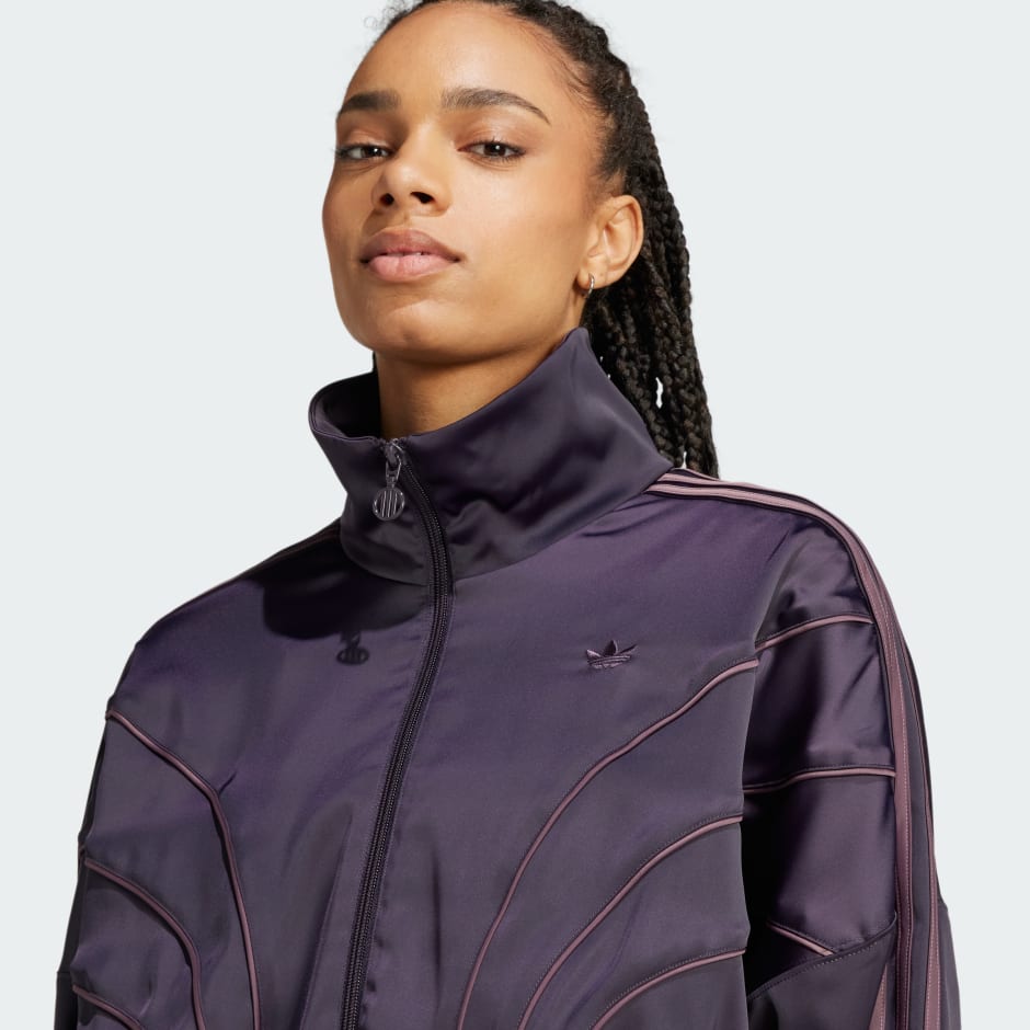 Piping Loose Crop Track Top