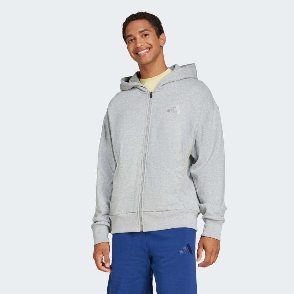 Clothing - ALL SZN French Terry Full-Zip Hoodie - Grey